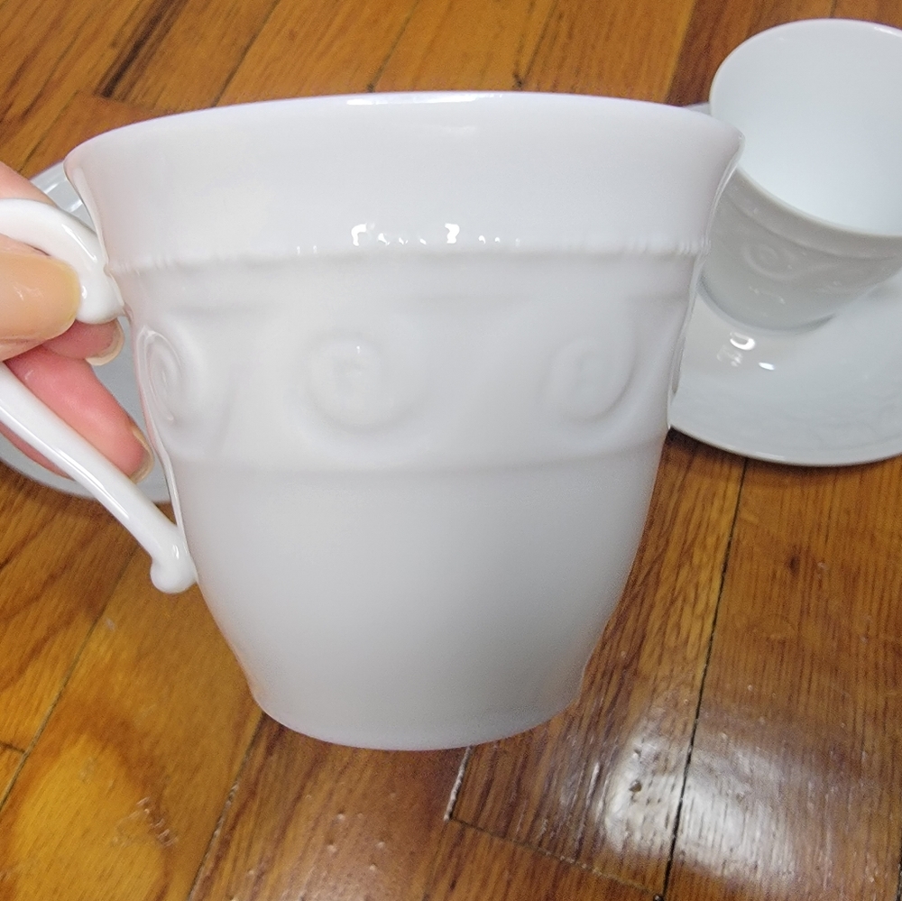 Bernardaud Louvre Coffee Cup with matching coffee saucer